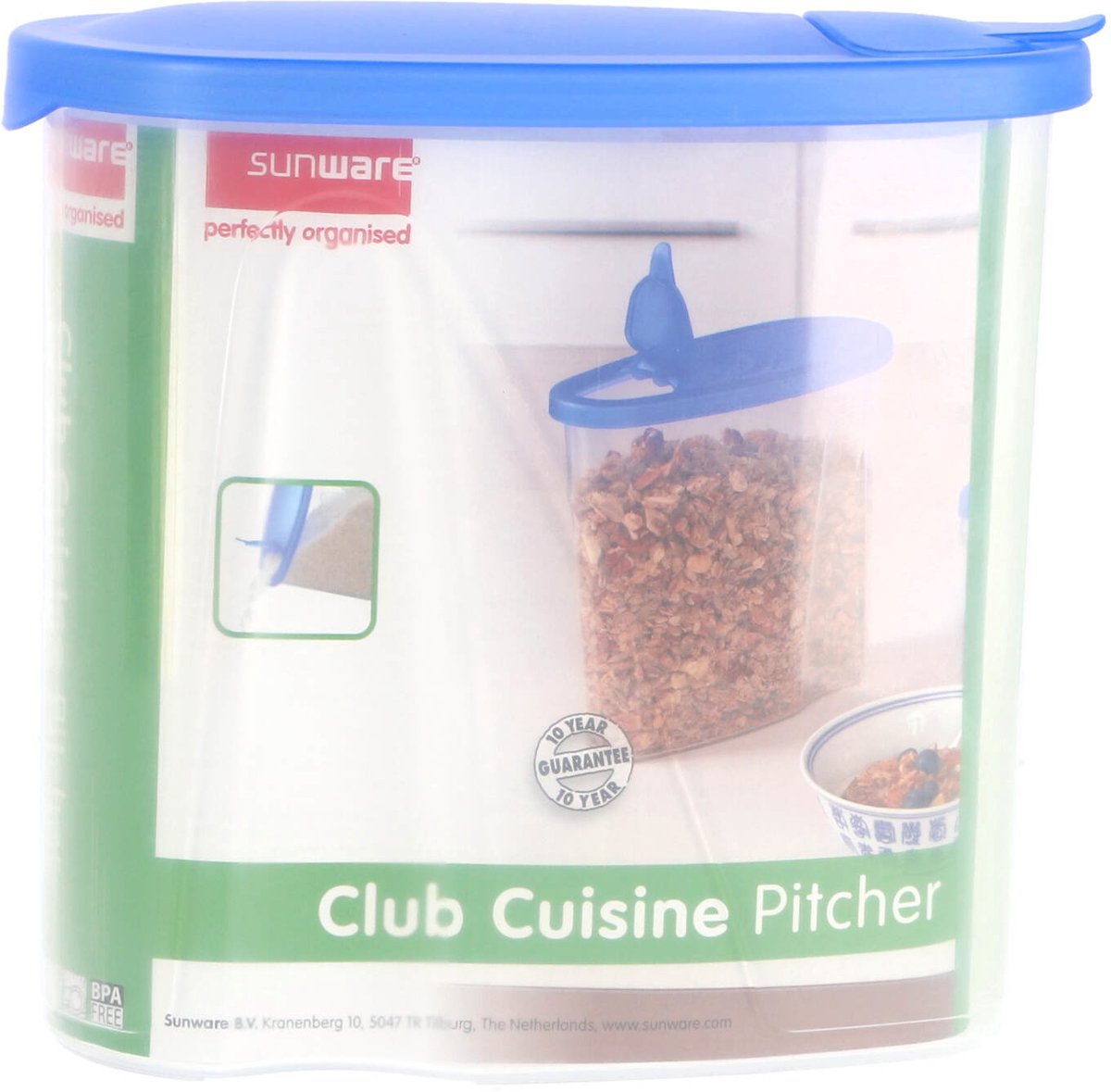Sunware club cuisine strooidoos 1,8l transparant