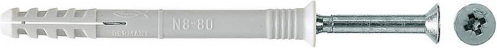 Fischer nagelplug n 8 x 80 40 s met verzonken kop