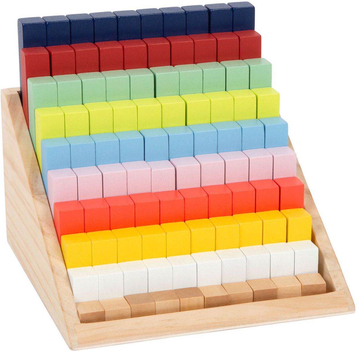 Small foot - houten rekenblokken in doos, 100dlg.