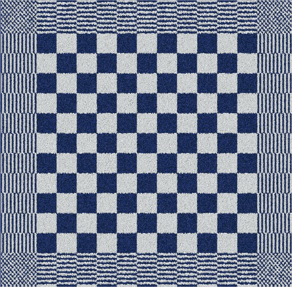 Ddddd - barbeque - 6x keukendoek - set van 6 stuks - keukenhanddoeken - 50x55cm - blauw