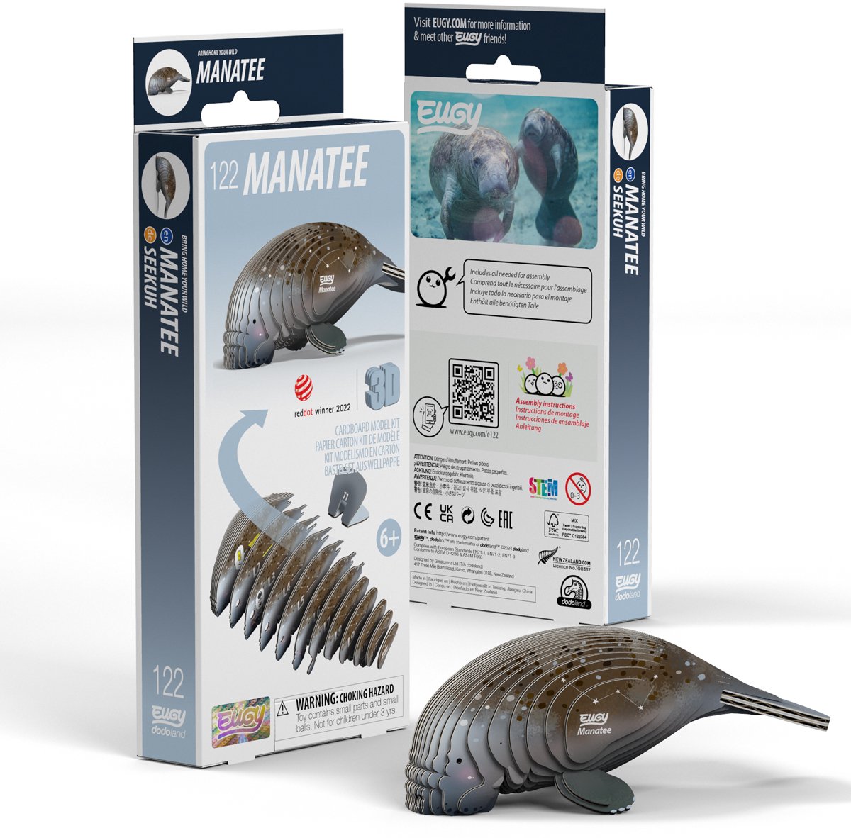 Eugy 3d puzzel - zeekoe - zeedieren - duurzaam - verzamel ze allemaal - 6 jaar