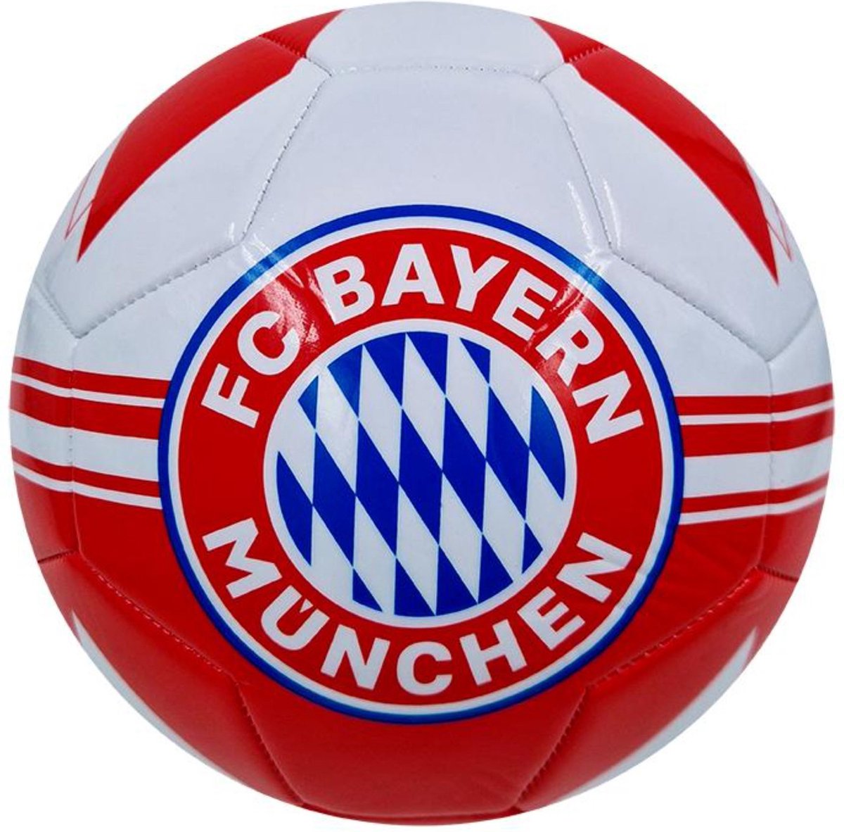 Merkloos sans marque overige merken voetbal fc bayern munchen maat 5 wit rood