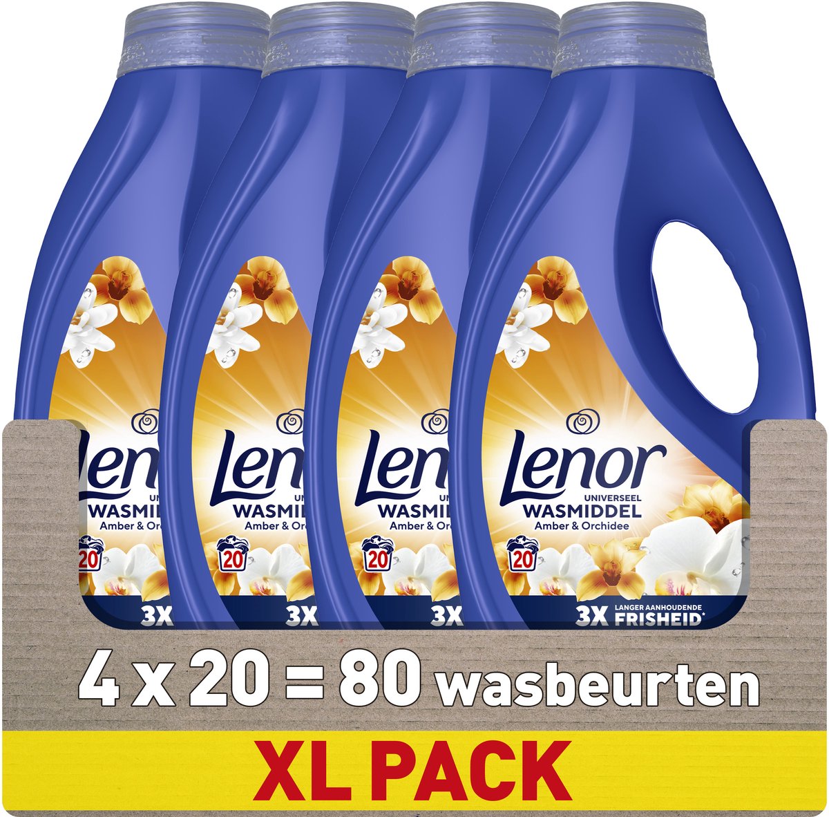 Lenor vloeibaar wasmiddel - amber orchid - 4 x 20 wasbeurten