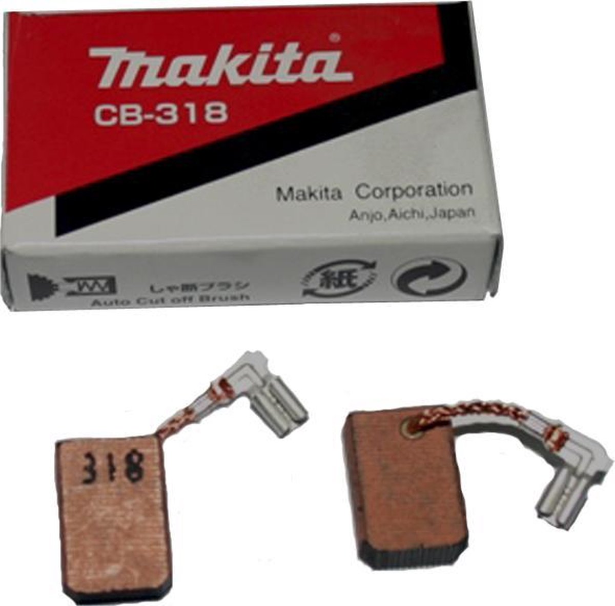 Makita accessoires koolborstel set cb-318 a - 191978-9