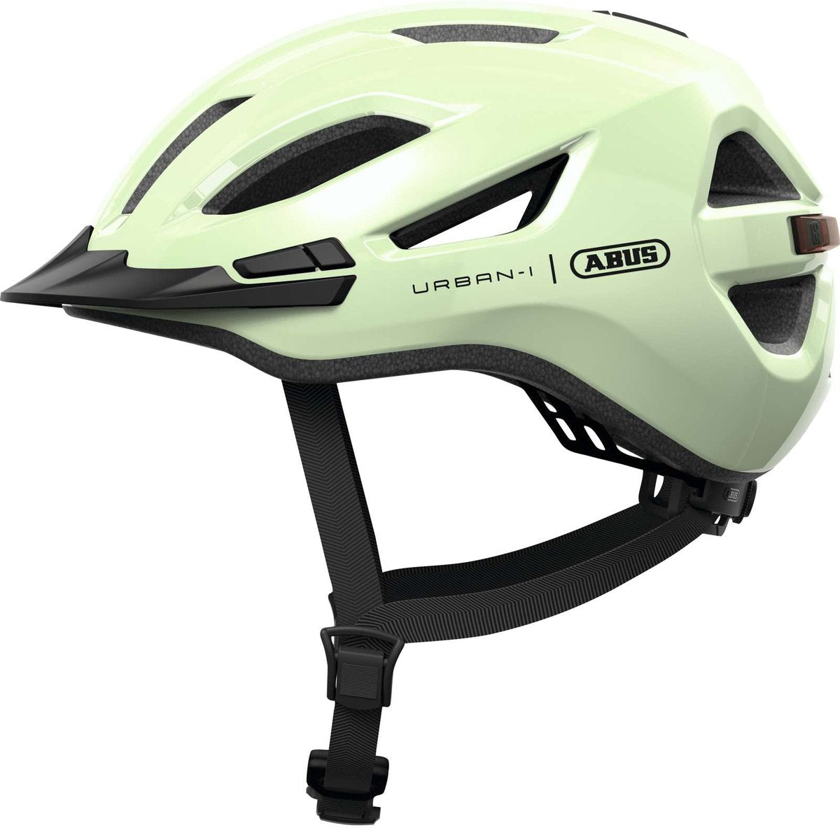 Abus fietshelm urban-i 4.0 pistacchio green l - 57-61 cm - lichtgroen - geschikt voor gebruik op elektrische fietsen - stadsfietsen - 290 g