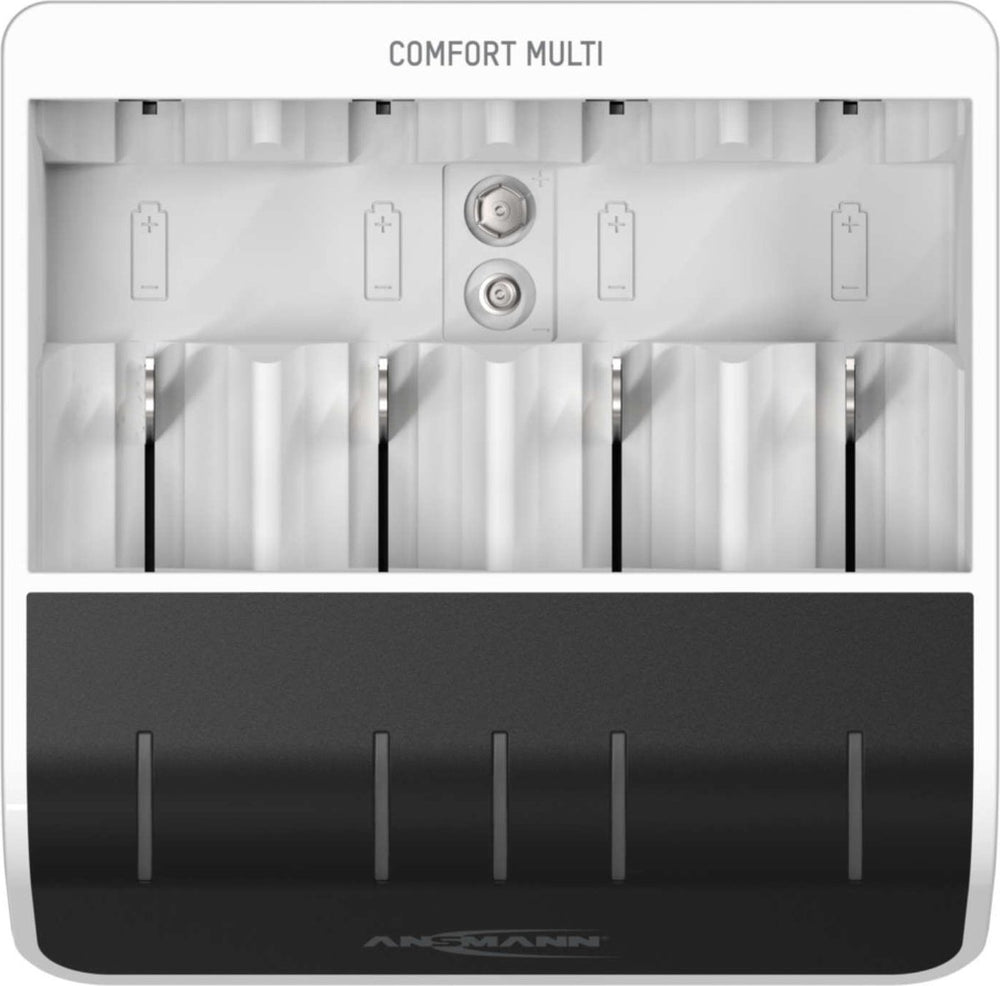 Ansmann comfort multi batterijlader nimh aaa (potlood), aa (penlite), c (baby), d (mono), 9 v (blok)