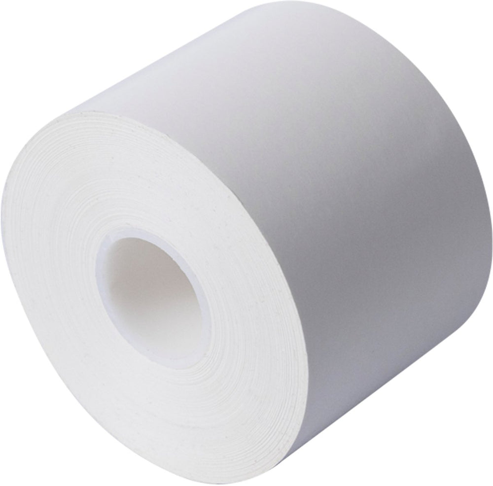 Brother bfa-274058-080 zwart op wit doorlopende, linerless labelrol van 58 mm breed en 51,8 meter lang voor het printen van hoogwaardige linerless labels zonder rugvel met exact de gewenste lengte. verpakking van 32 stuks.