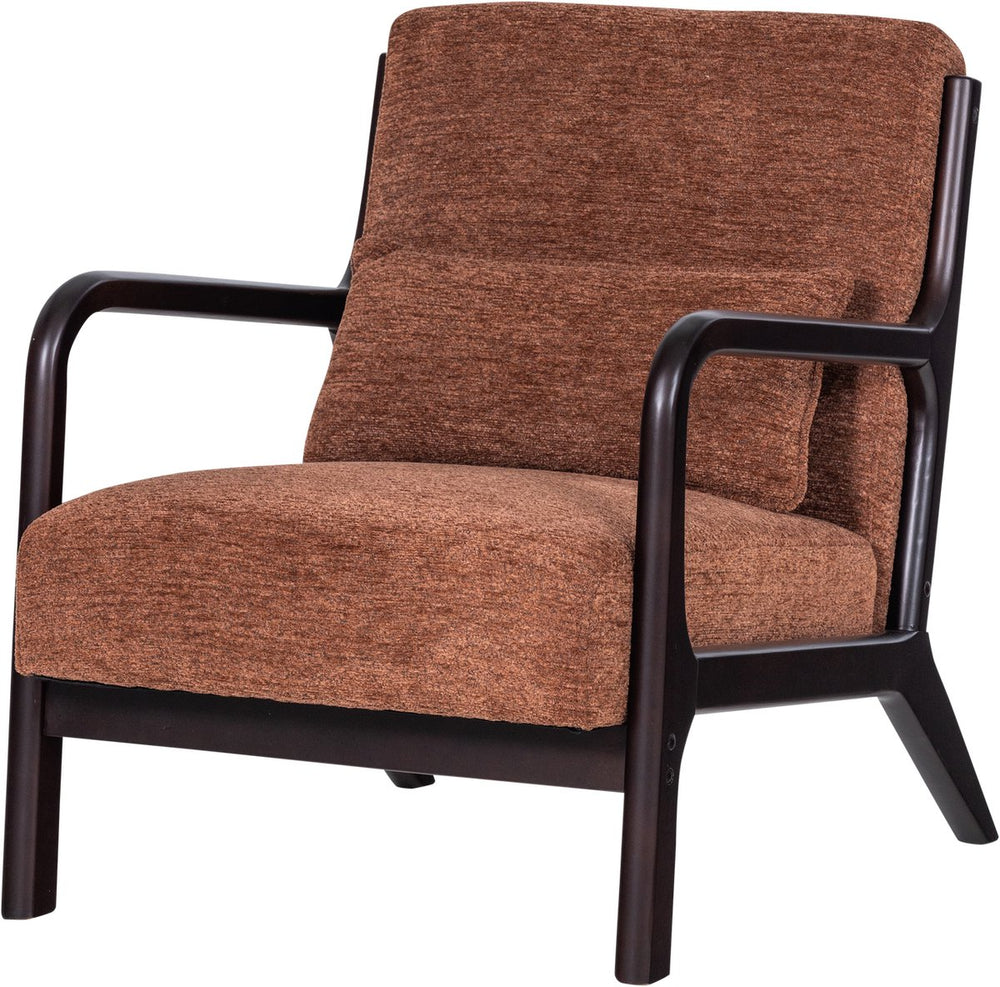 Woood mark fauteuil - chenille - bruin - 75x67x82