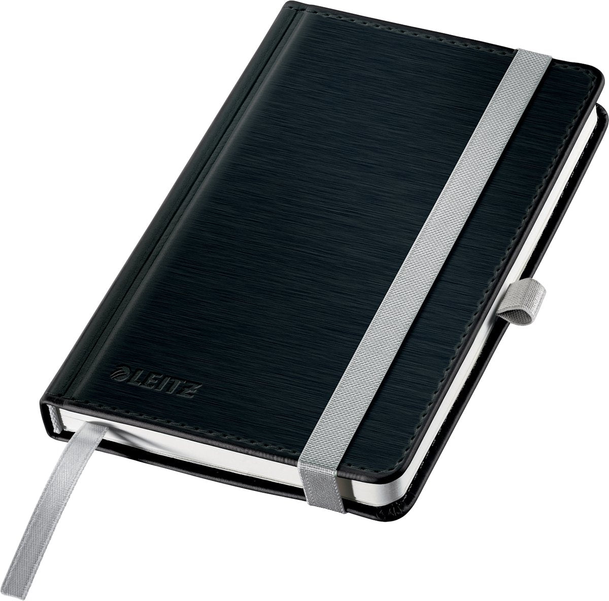 Leitz 44911094 notitieboek geruit satijn-zwart aantal pagina's: 80 din a6
