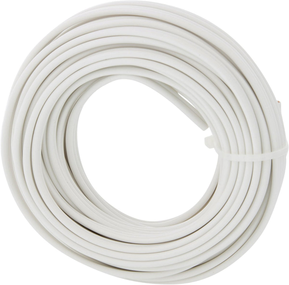 Q-link tweelingsnoer - zwakstroom tot 42 volt - 2 x 0,75 mmâ² - 10 m - wit