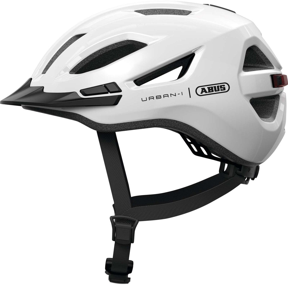 Abus fietshelm urban-i 4.0 shiny white xl - 60-64 cm - wit - geschikt voor gebruik op elektrische fietsen - stadsfietsen - 310 g