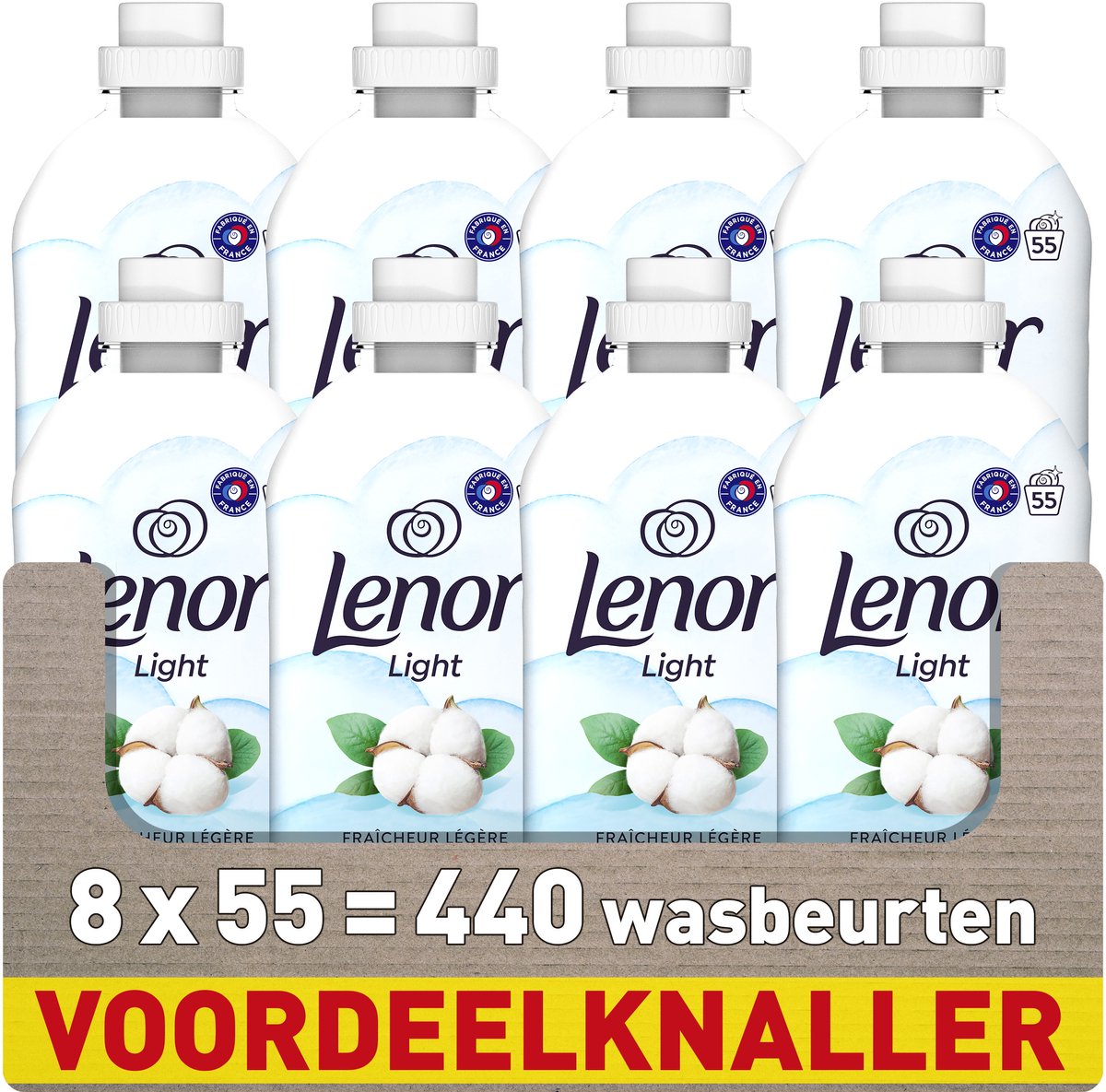 Lenor wasverzachter - katoen - 8 x 55 wasbeurten