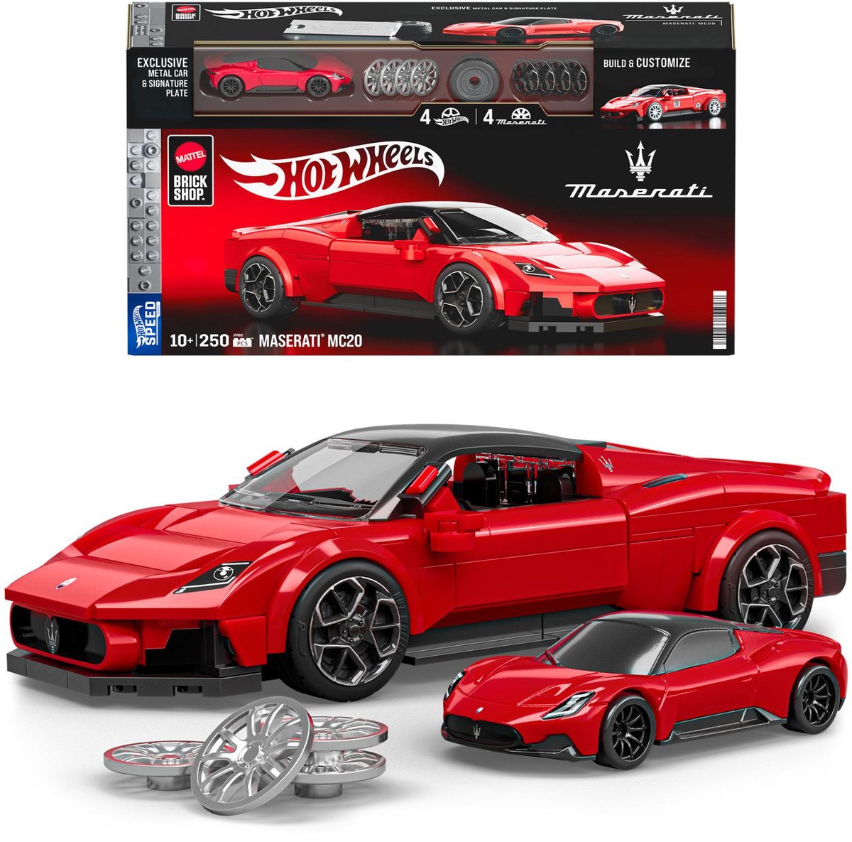 Hot wheels brick shop speed series maserati 1:32 bouwset - 250dlg.