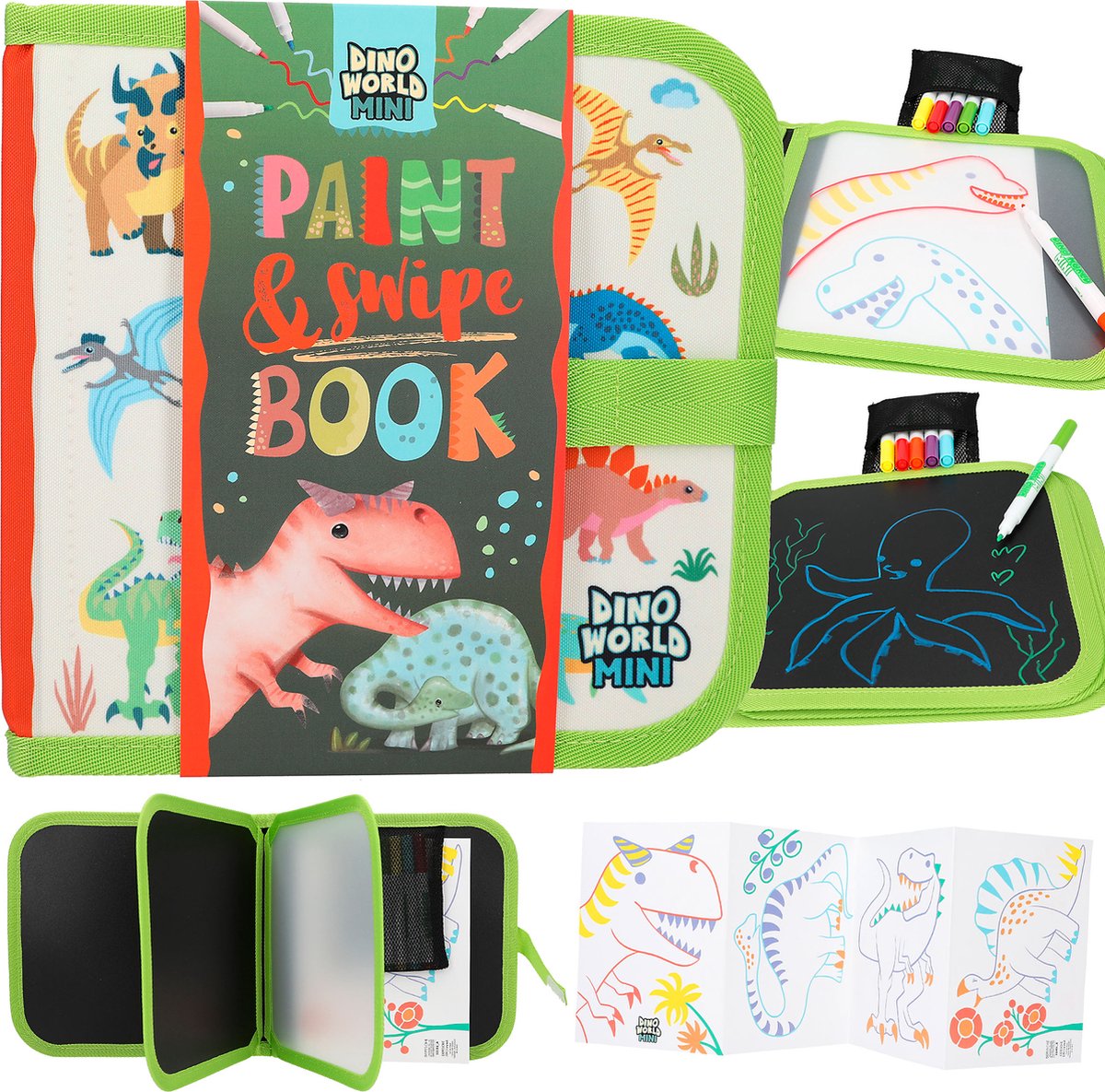 Depesche - dino world paint swipe kleurboek