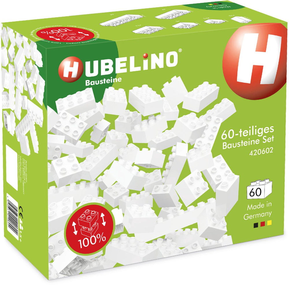 Hubelino bouwstenen wit - 60dlg.