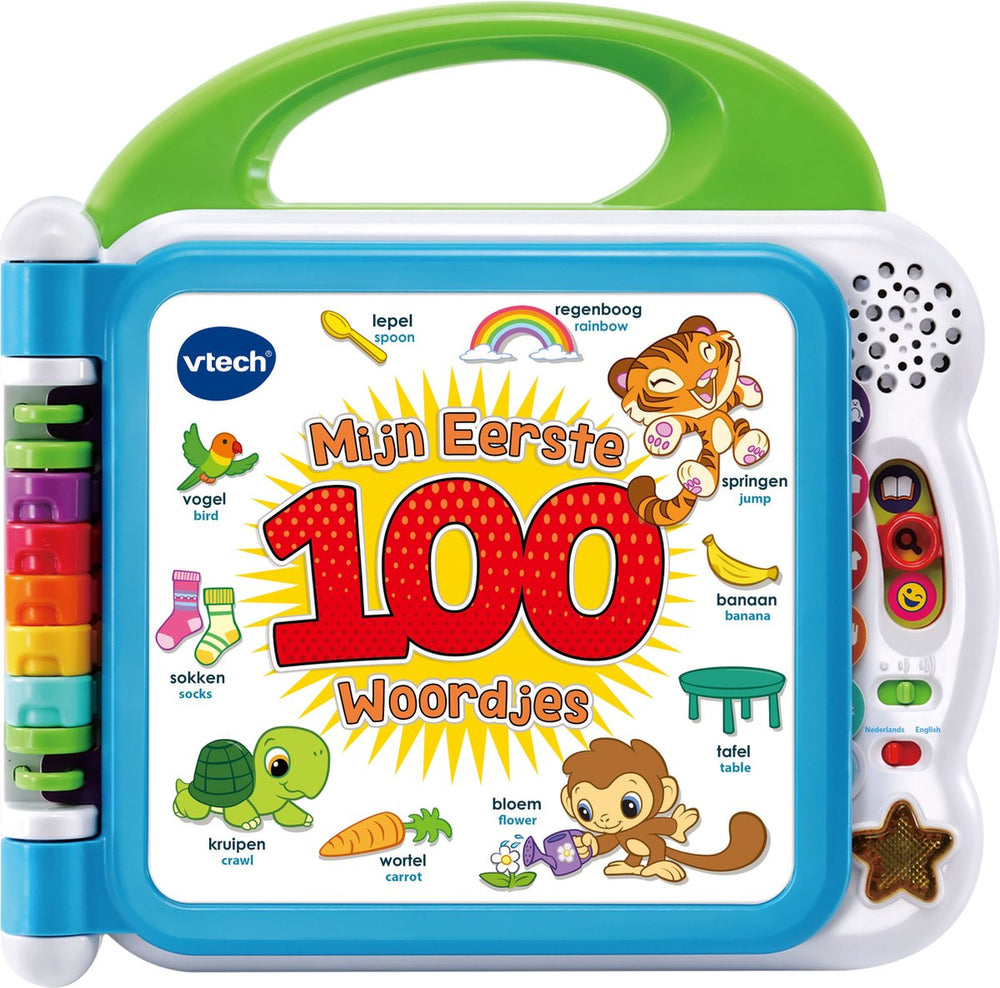 Vtech baby mijn eerste 100 woordjes boek - educatief speelgoed - woordjes leren - nederlands engels gesproken - cadeau - kinderspeelgoed 1.5 tot 4 jaar