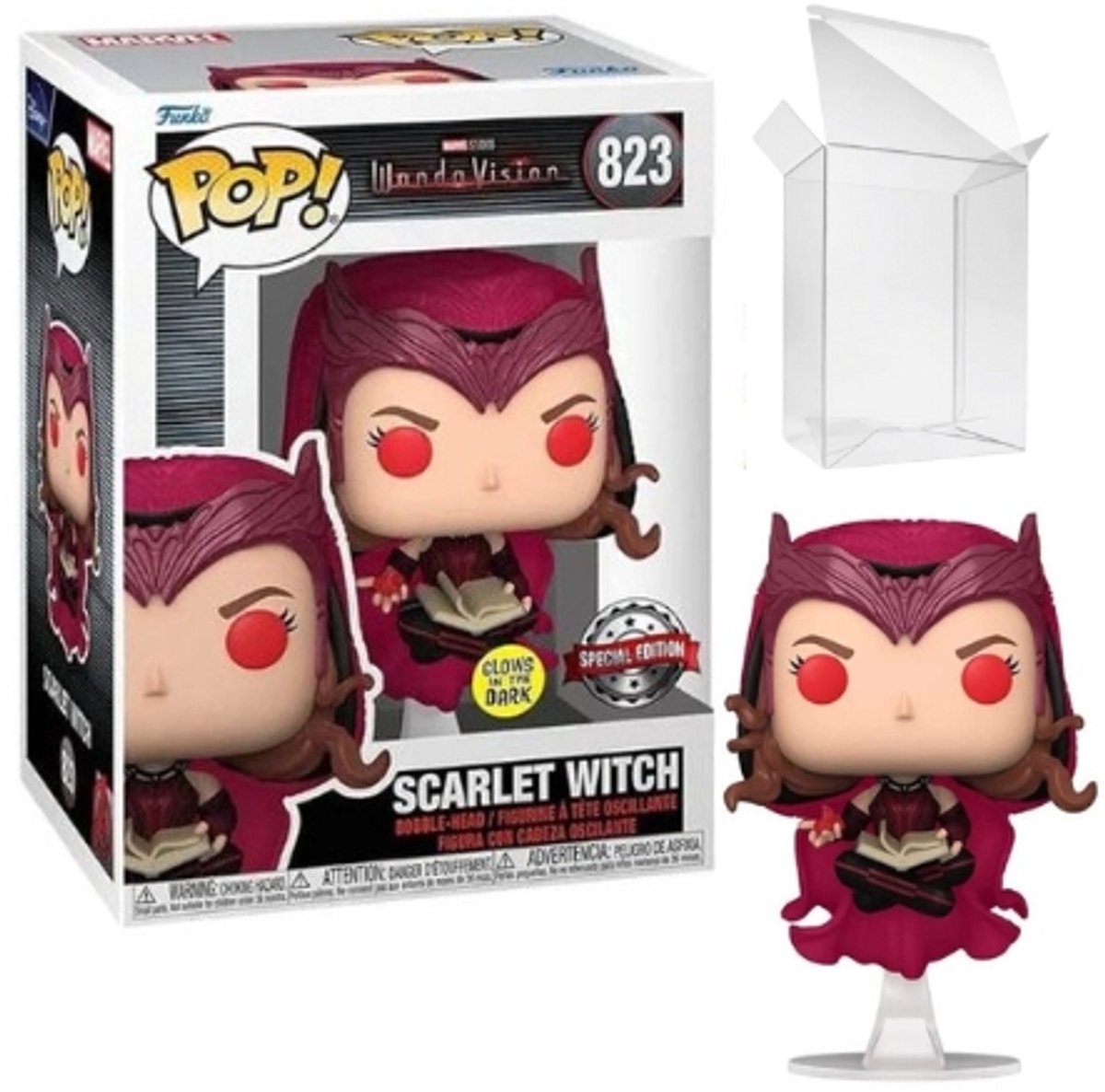 Funko pop! marvel: wandavision - scarlet witch glow in the dark exclusive