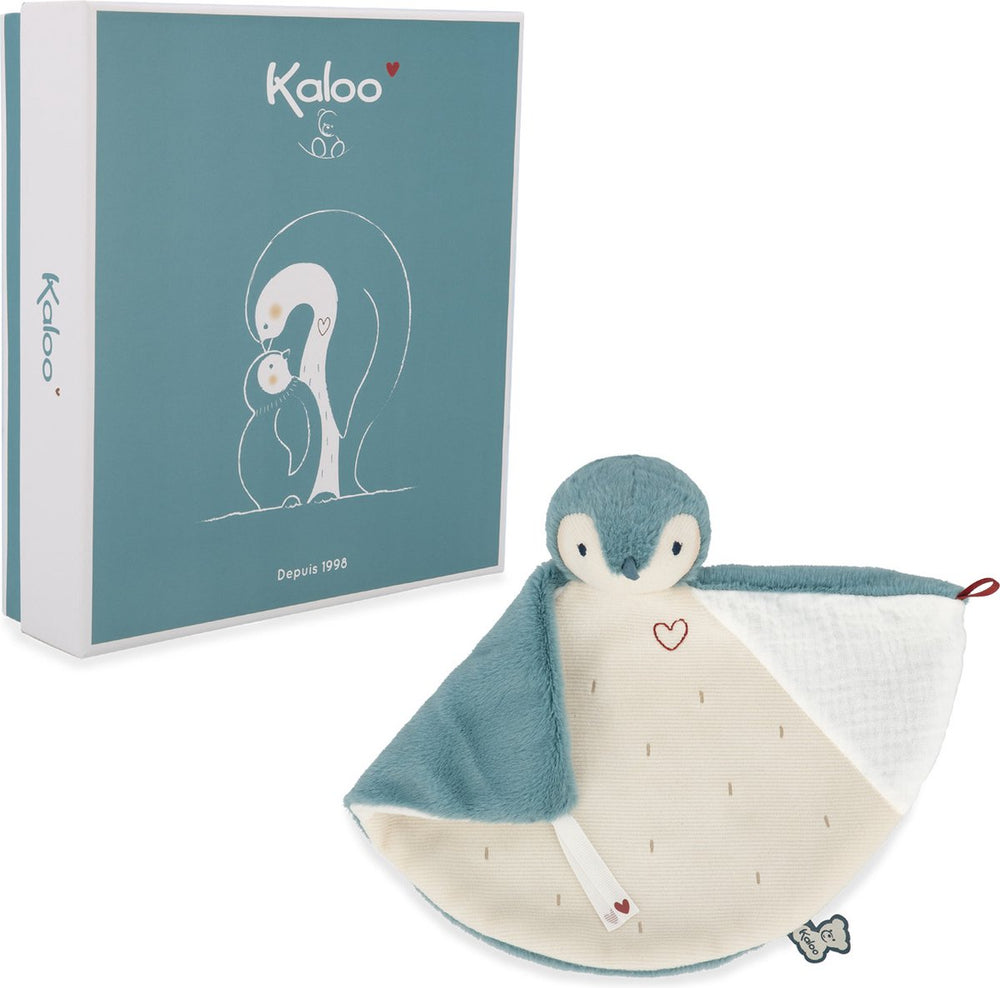 Kaloo - complices - knuffeldoek - pinguïn groen - 24cm