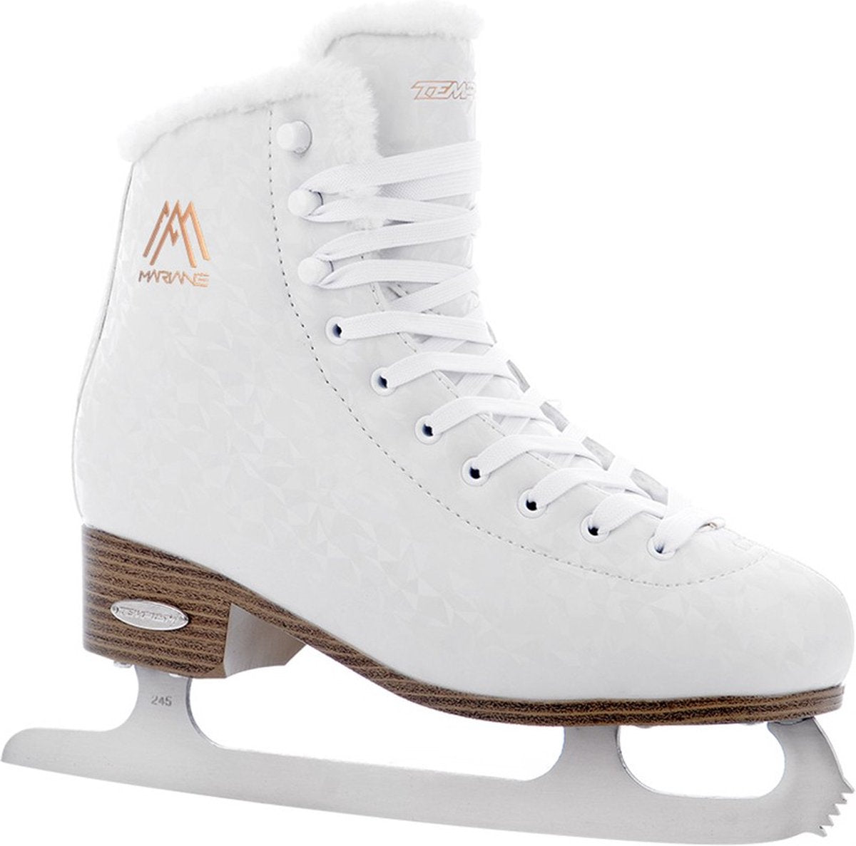 Tempish – mariane – kunstschaatsen – schaatsen dames – wit – klassieke look stevig ondersteunend comfort – maat eu 41