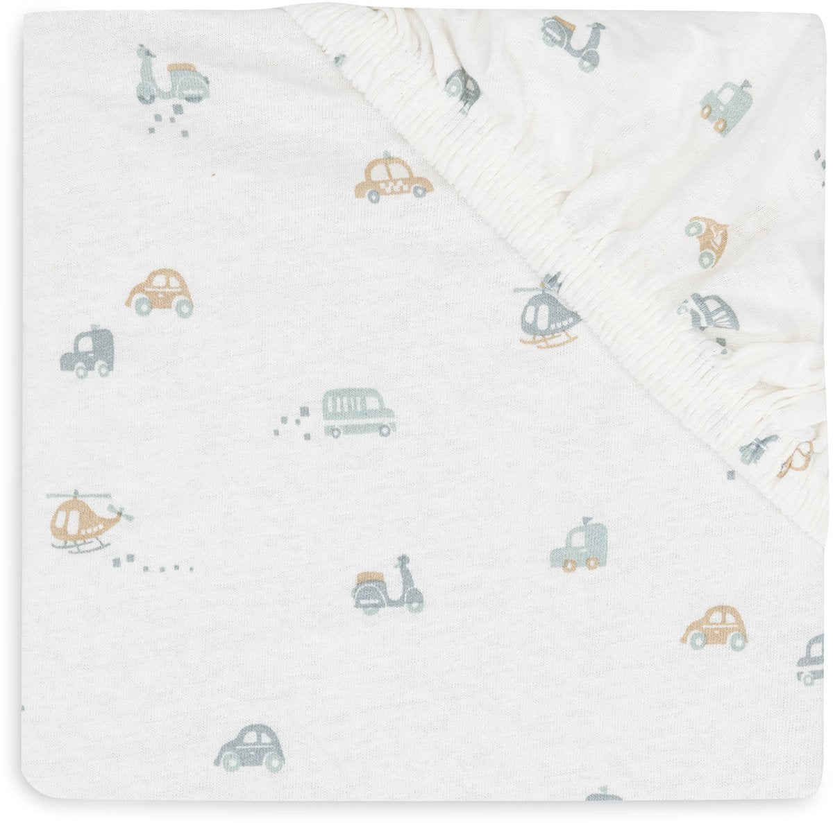 Jollein baby - hoeslaken jersey 70 75x140 150cm - ledikant babybed - zacht katoen - on the go
