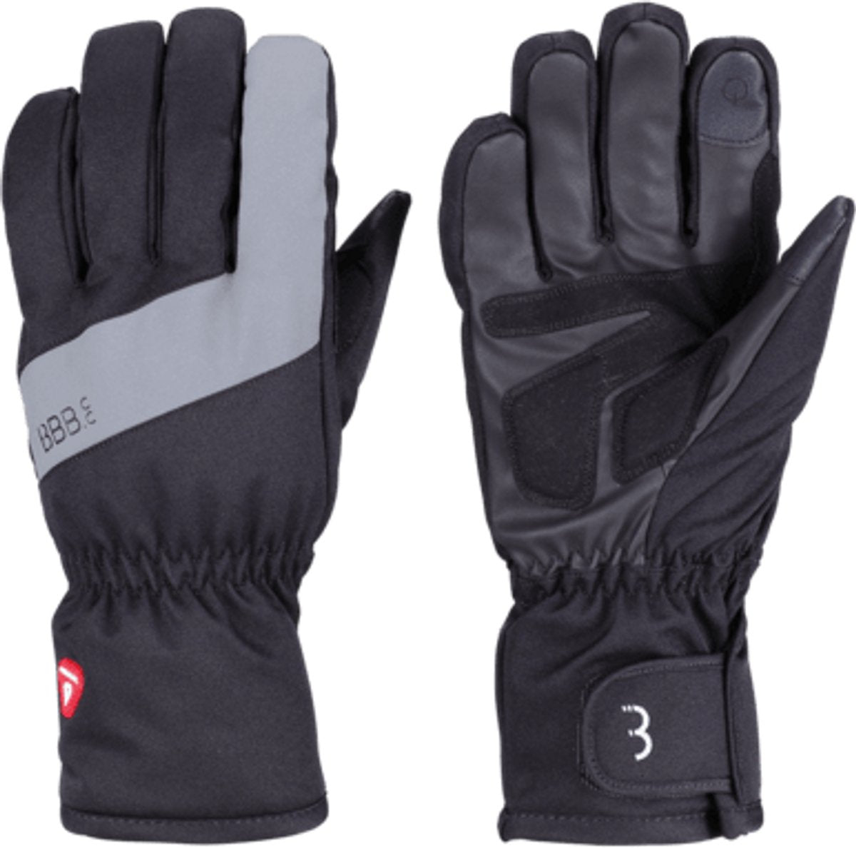 Bbb cycling subzero full fingers fietshandschoenen winter - thermo fiets handschoenen waterdicht winddicht - touchscreen - zwart - maat s - bwg-34