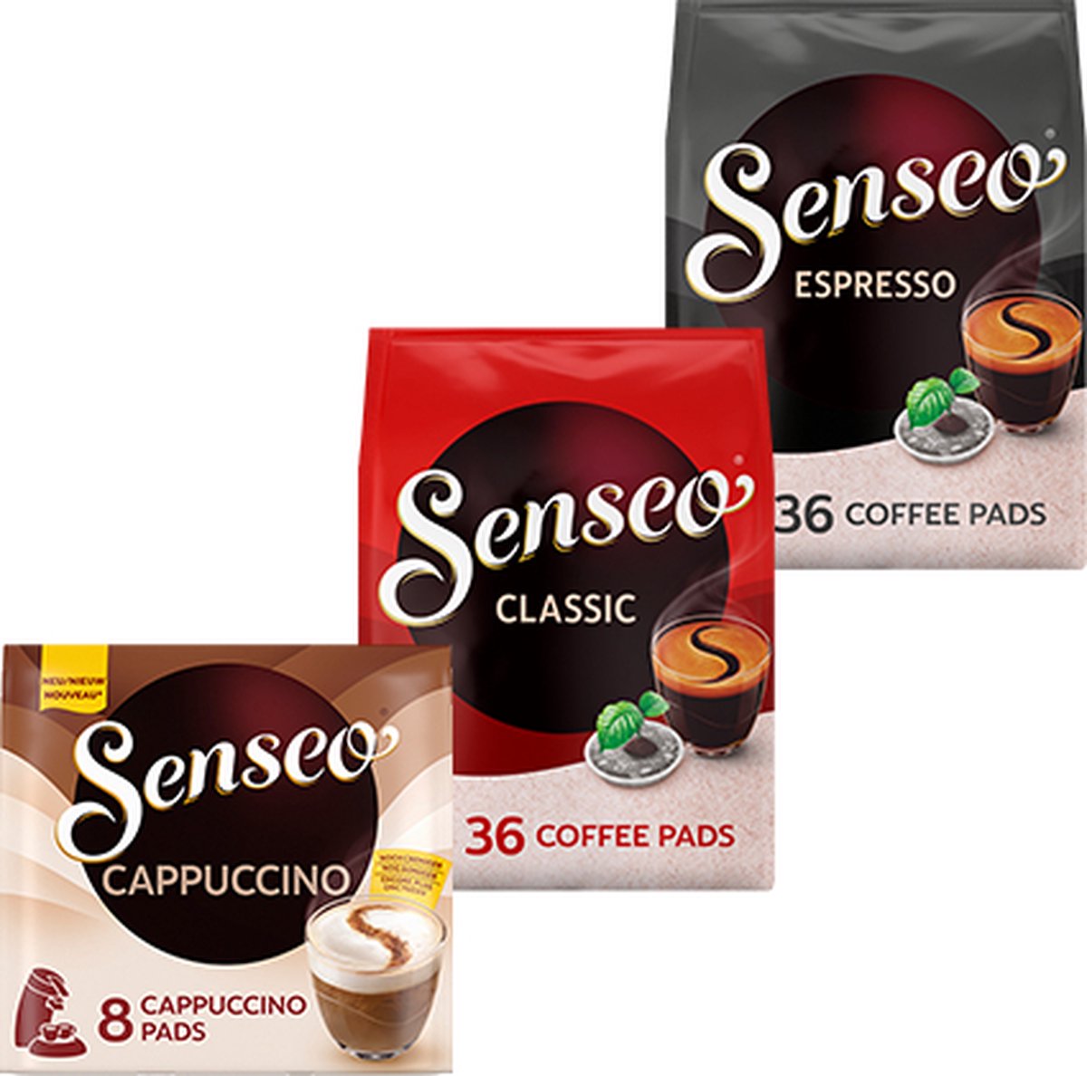 Senseo koffiepads variatiepakket - 3 smaakvarianten - 80 pads
