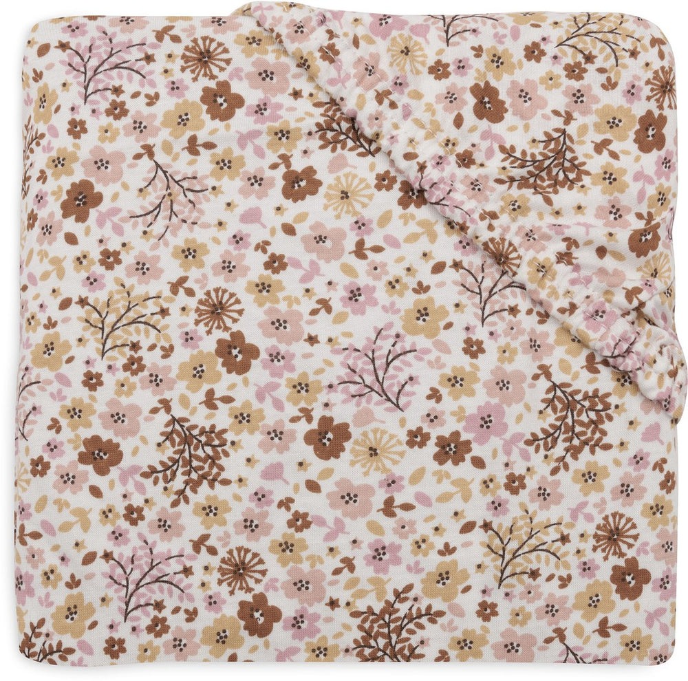 Jollein hoeslaken ledikant - 70 75x140 150cm - jersey - flower fairies