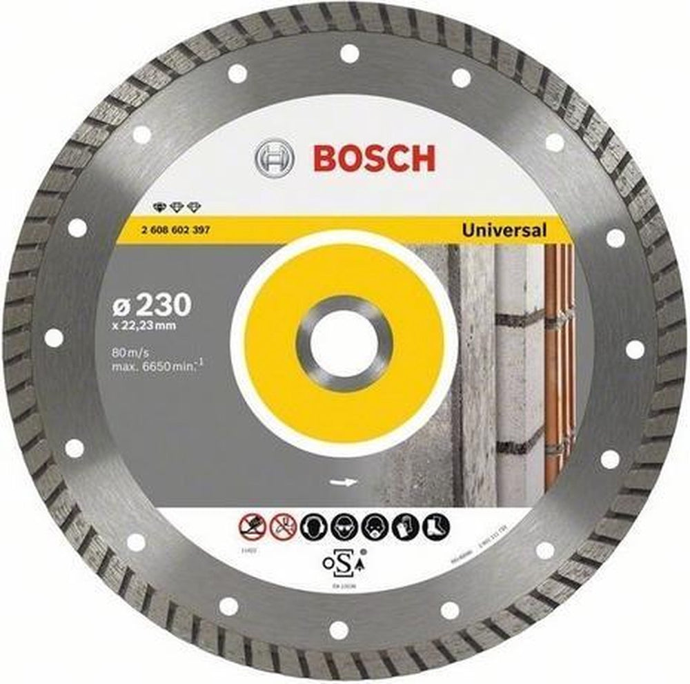 Bosch - diamantdoorslijpschijf standard for universal turbo 115 x 22,23 x 2 x 10 mm
