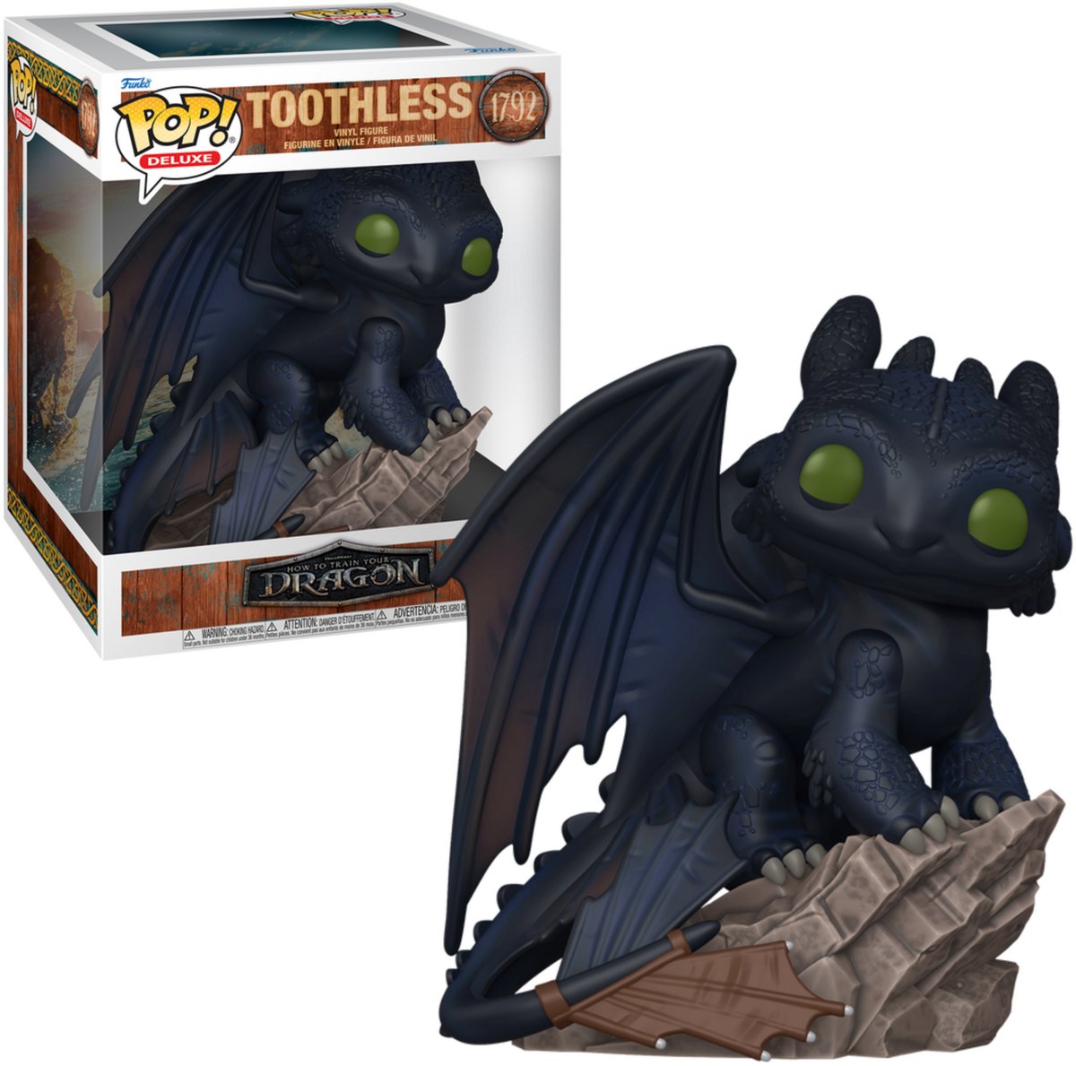 Hoe tem je een draak toothless (pop! deluxe) vinylfiguur 1792 unisex funko pop! - meerkleurig - standard