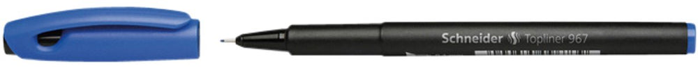 Schneider schrijfwaren schneider fineliner - topliner 967 - lijnbreedte 0,4 mm - blauw - doos a 10 stuks - s-9673