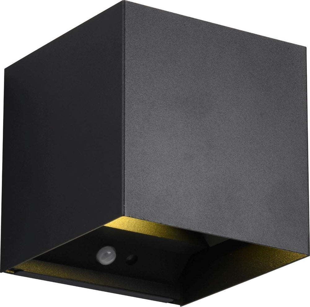 Rl live your light reality talent - wandlamp - zwart mat - incl. 2x smd 1w - oplaadbaar - draadloos - beweginssensor - schemeringssensor - accuvoeding - buitenverlichting - ip44