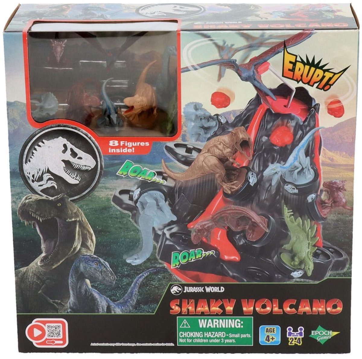 Epoch games jurassic world shaky volcano kinderspel