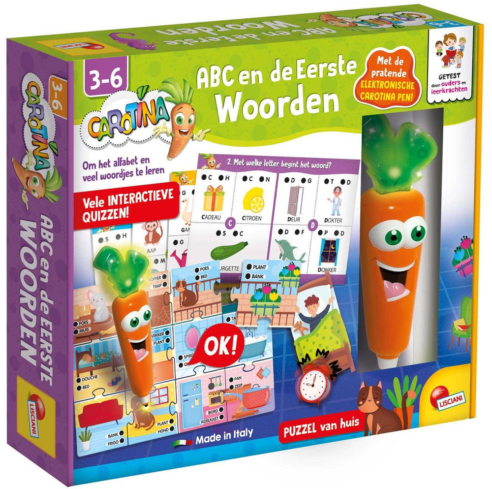 Lisciani carotina abc en de eerste woorden - nl