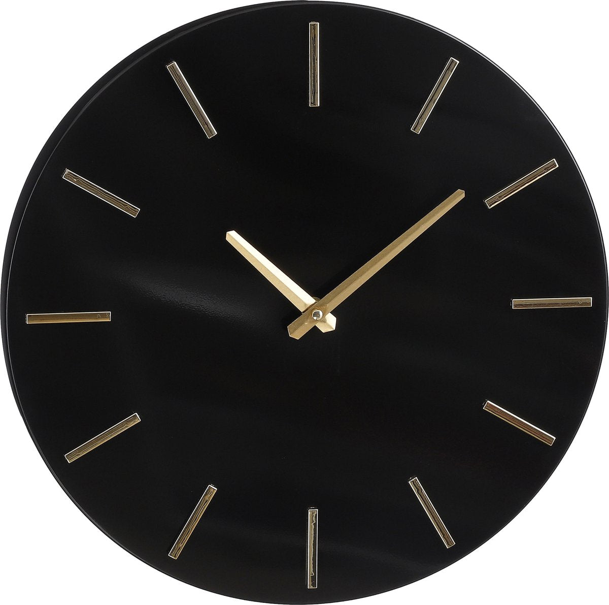 Mica decorations - brixen wandklok - ø36 cm - zwart
