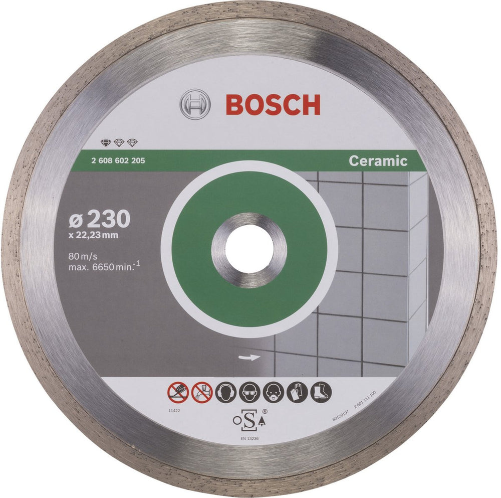 Bosch - diamantdoorslijpschijf standard for ceramic 230 x 22,23 x 1,6 x 7 mm