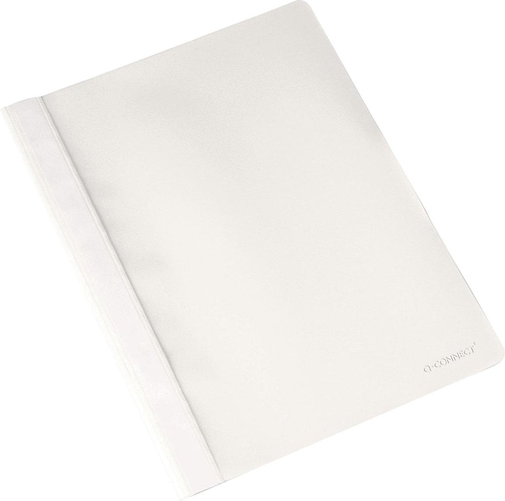 Q-connect snelhechtmap, a4, wit 25 stuks