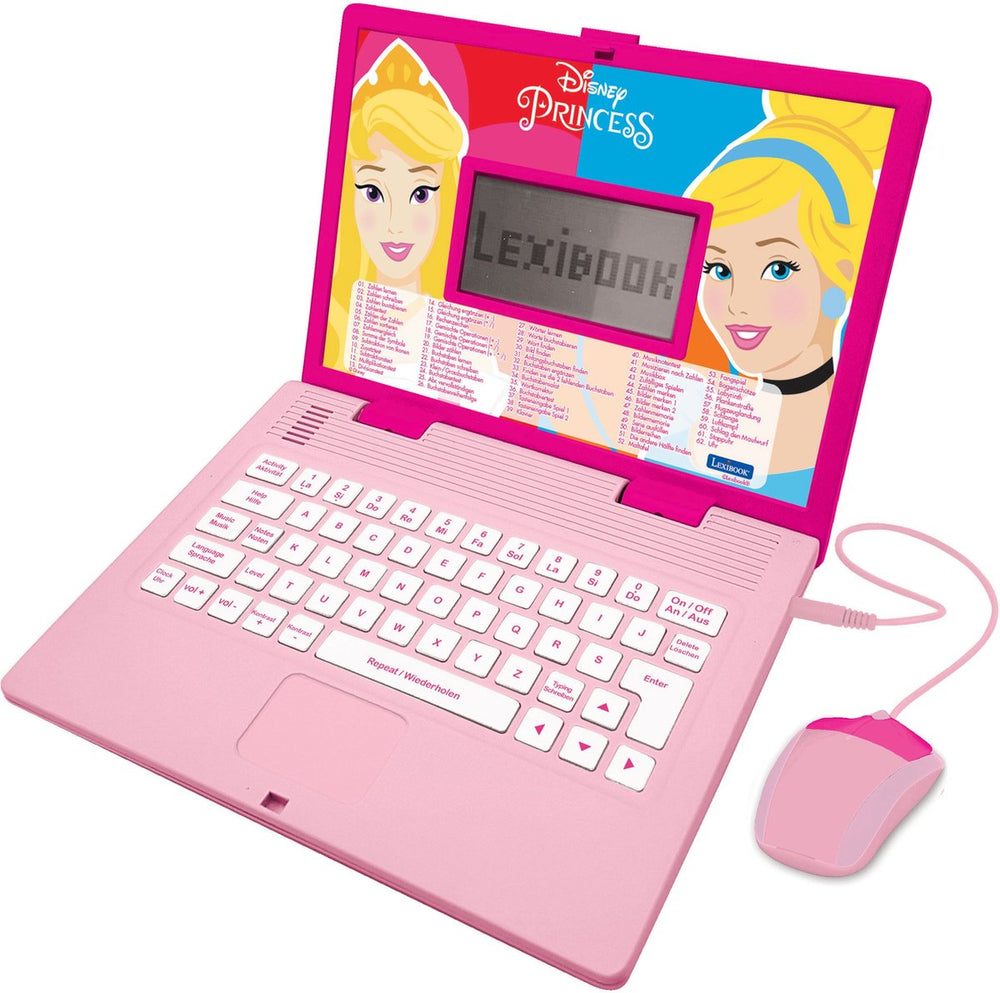 Lexibook disney princess tweetalige educatieve laptop - 124 activiteiten (duits engels)