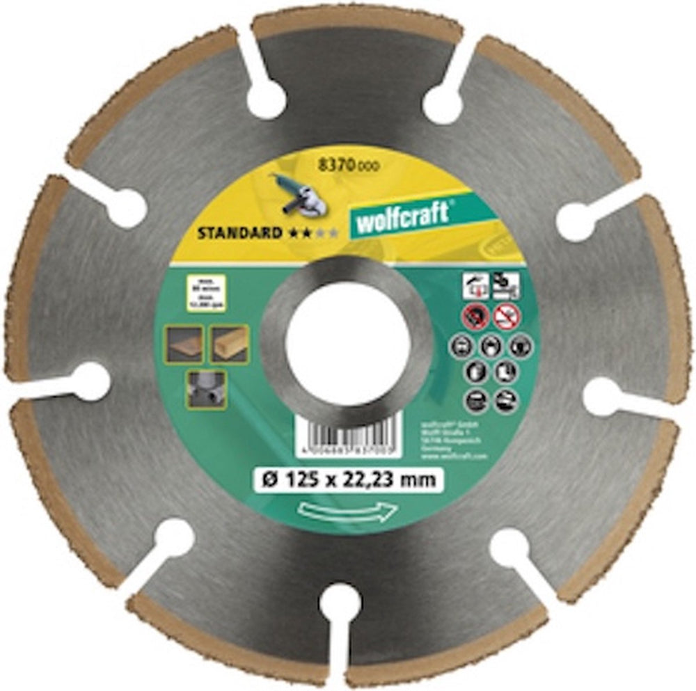 Wolfcraft - hardmetalen doorslijpschijf 115mm - 8370000