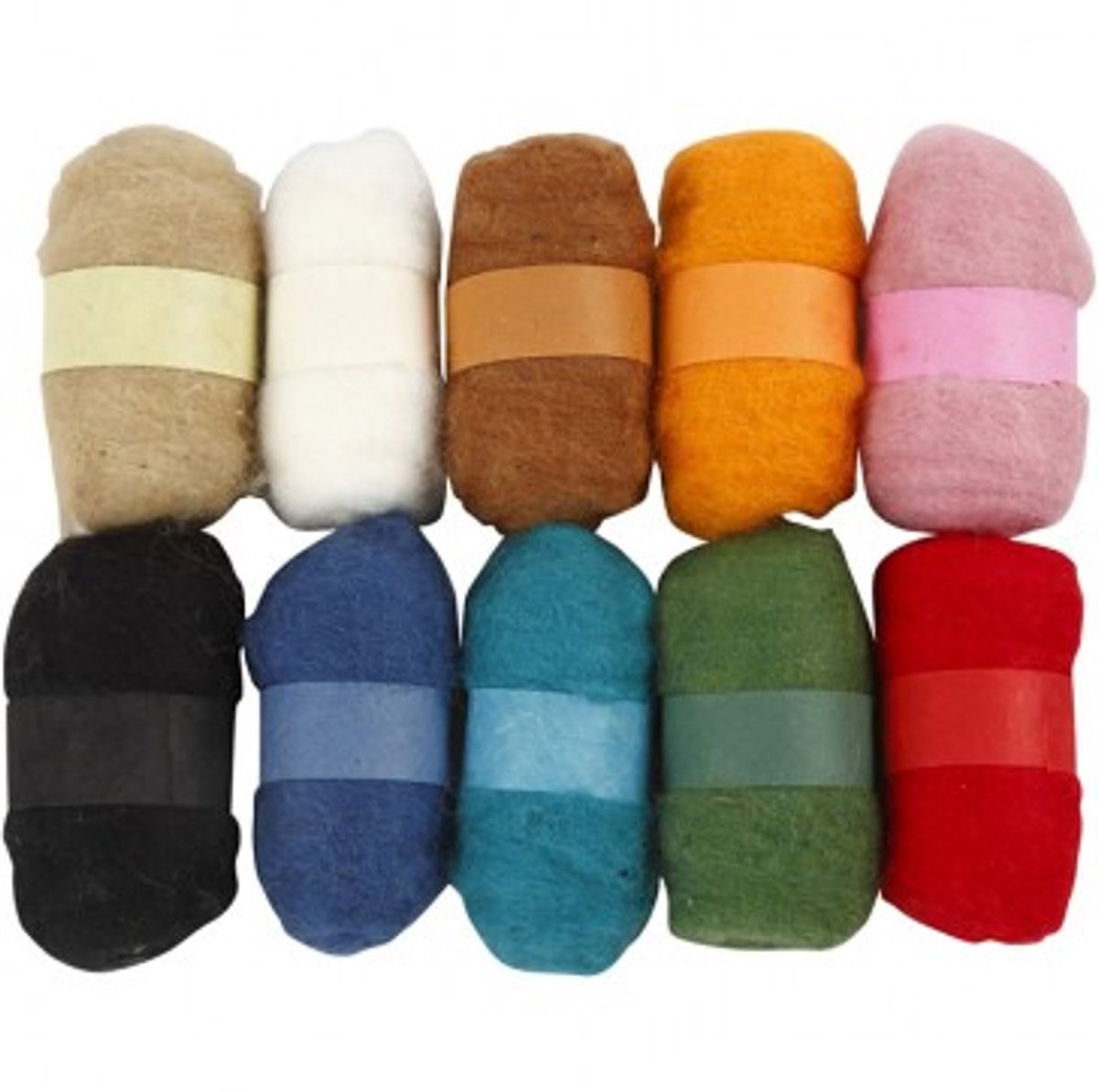 Creativ company https: www.cchobby.nl gekaarde-wol-diverse-kleuren-10x25-gr-1-doos