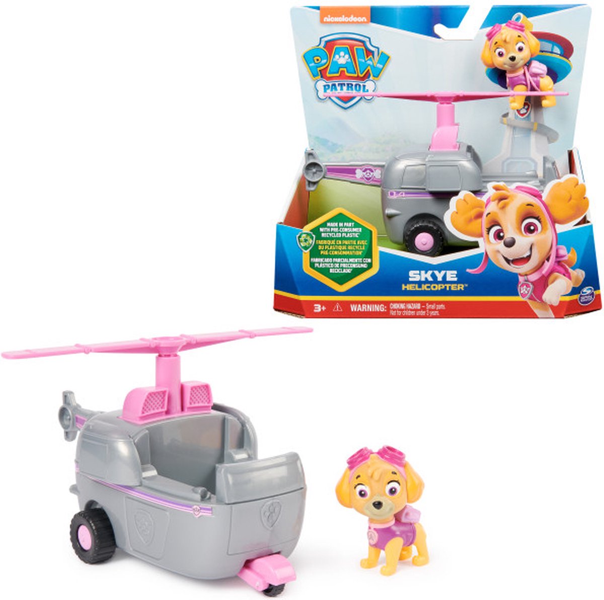 Paw patrol - skye's helicopter - speelgoedhelikopter met speelfiguur