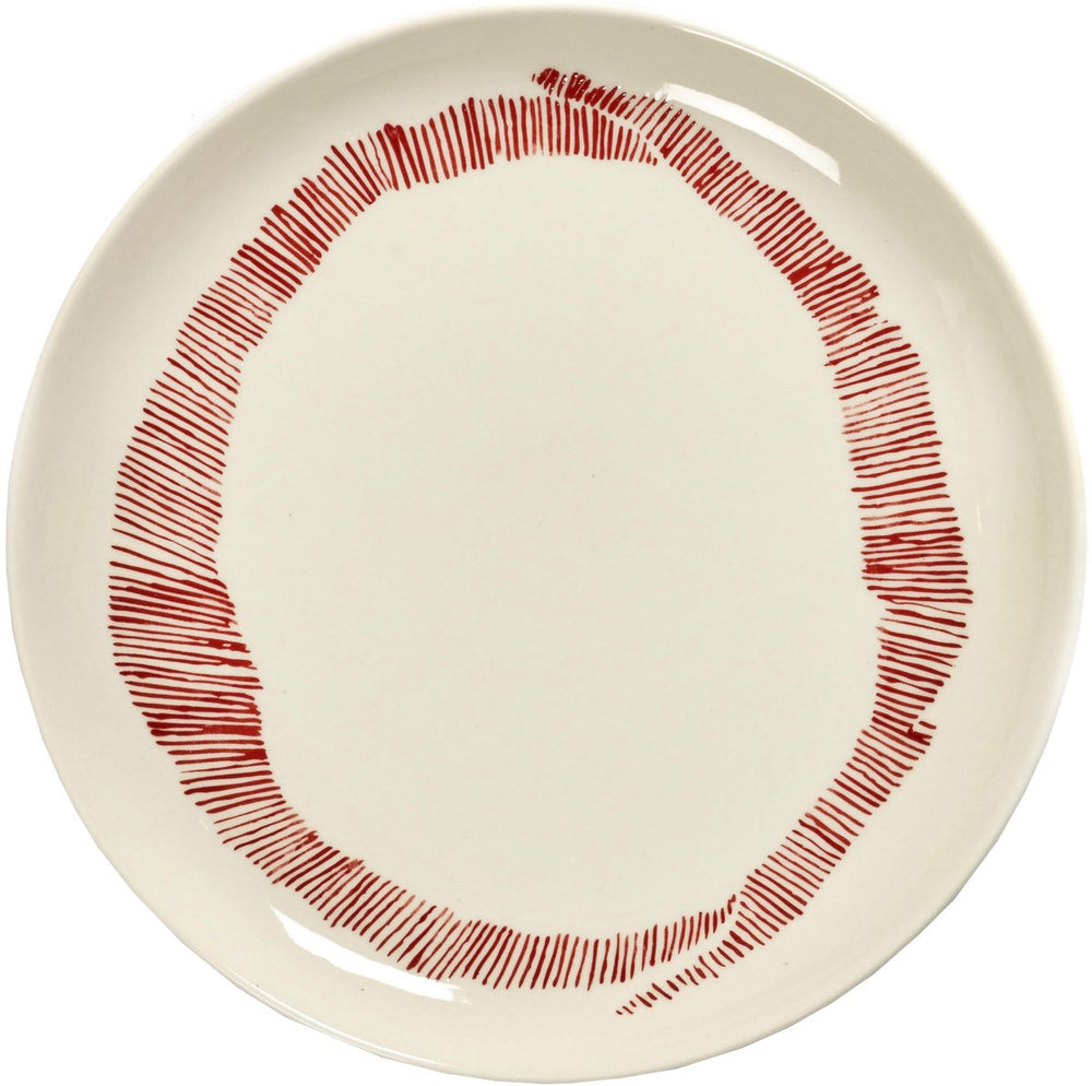 Serax - ottolenghi feast - bord m - wit rood - 22 ø - 2 stuks