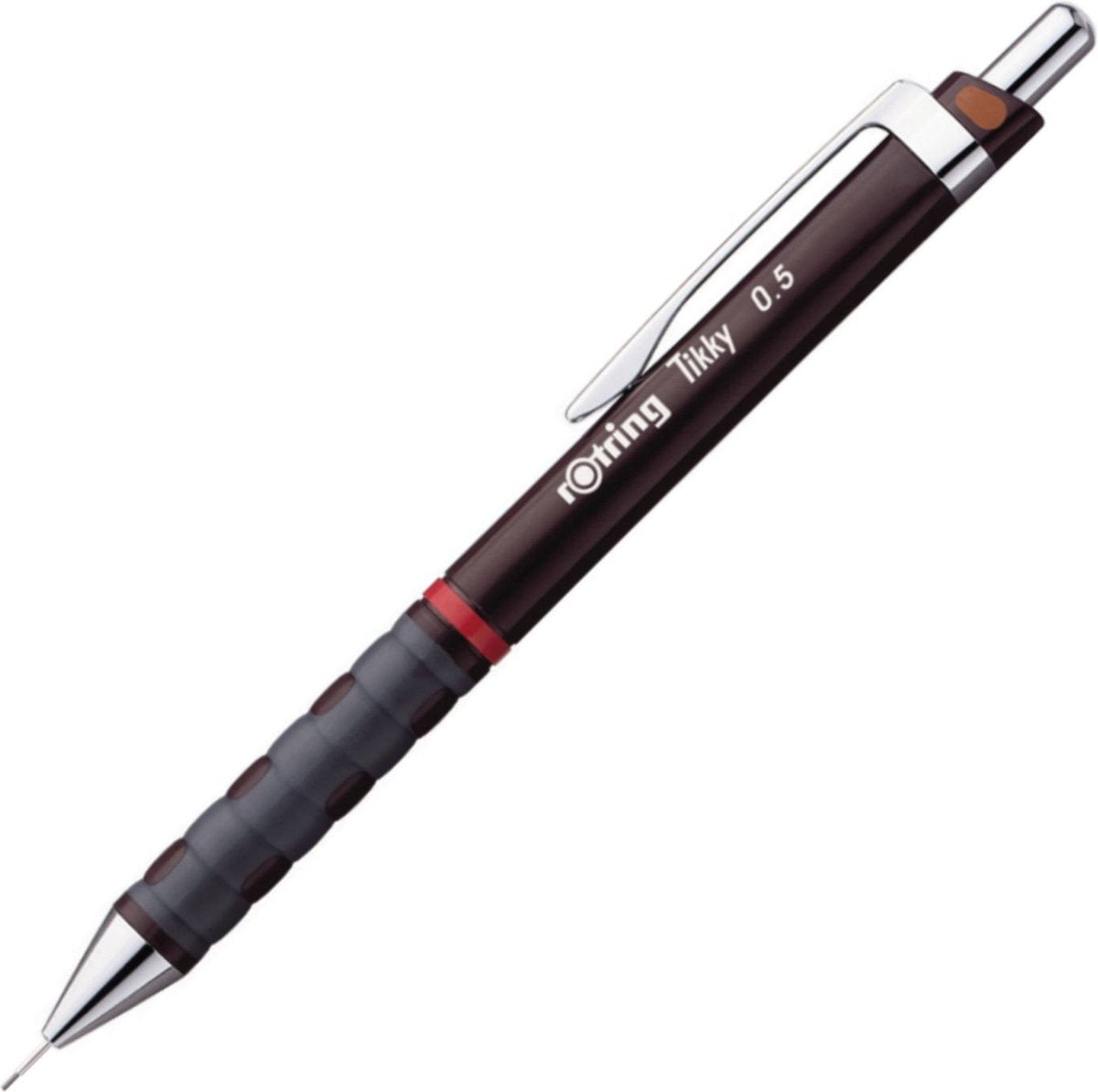 Rotring tikky-vulpotlood - hb - 0,5 mm - bourgondroode behuizing