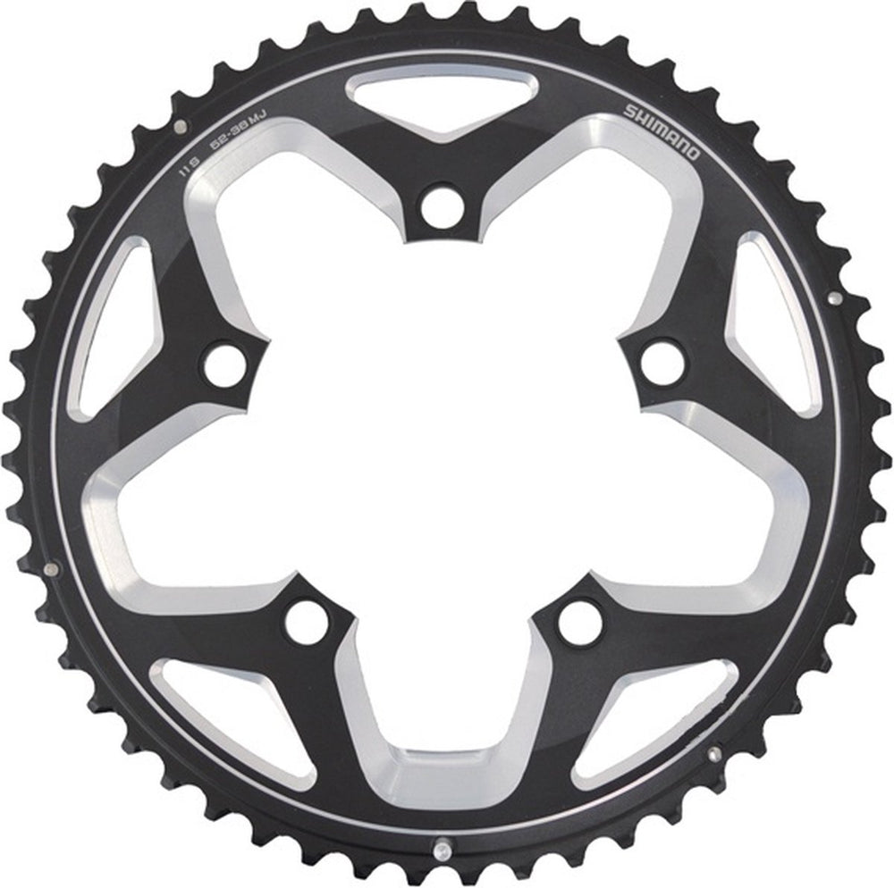 Shimano blad race 52t 11v 110mm voor 52-36t zwart y1pr98060
