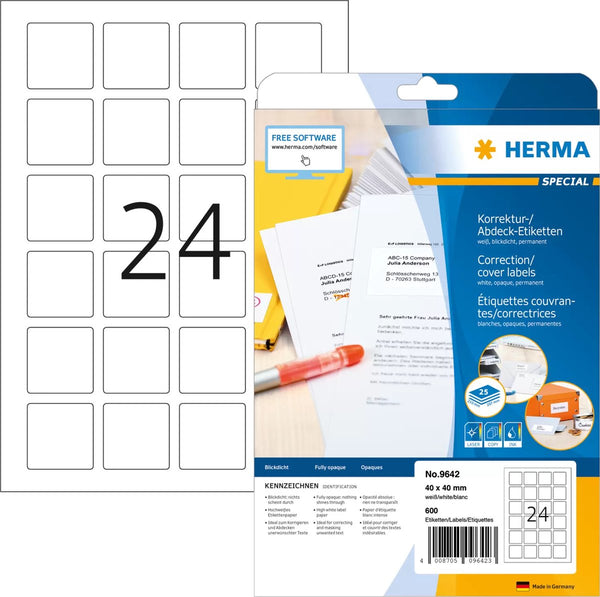 Herma 9642 wit zelfklevend printerlabel printeretiket