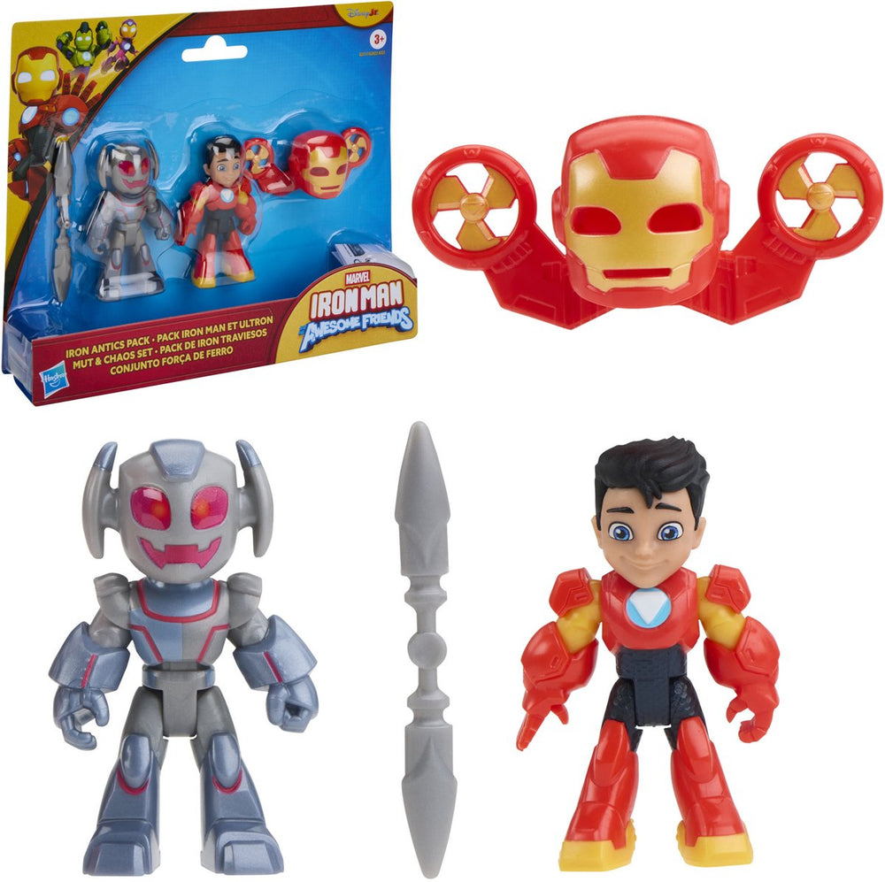 Hasbro marvel iron man and his awesome friends iron antics pack - actiefiguren