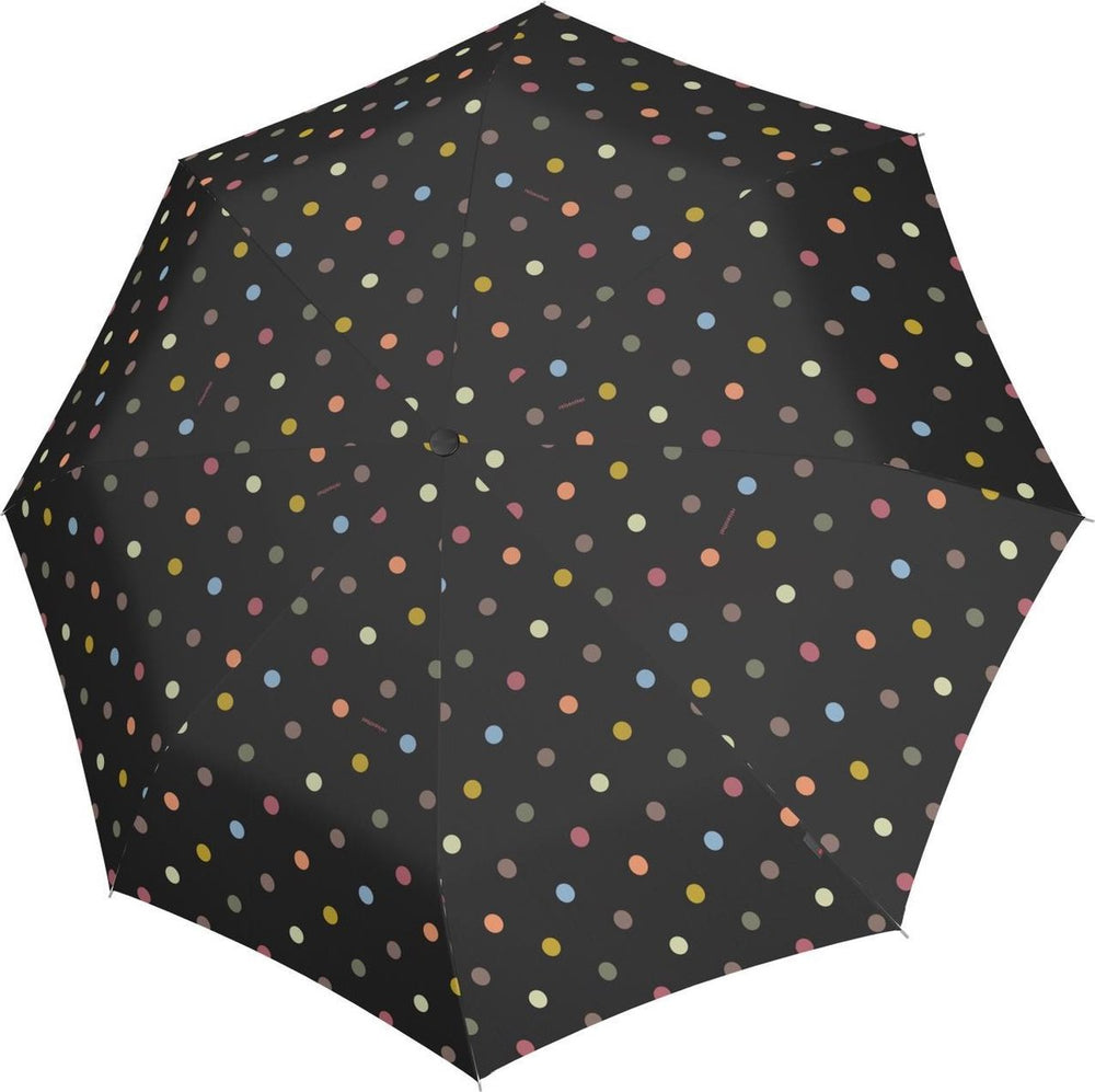 Reisenthel umbrella pocket duomatic opvouwbare paraplu - ø 97 cm - dots zwart