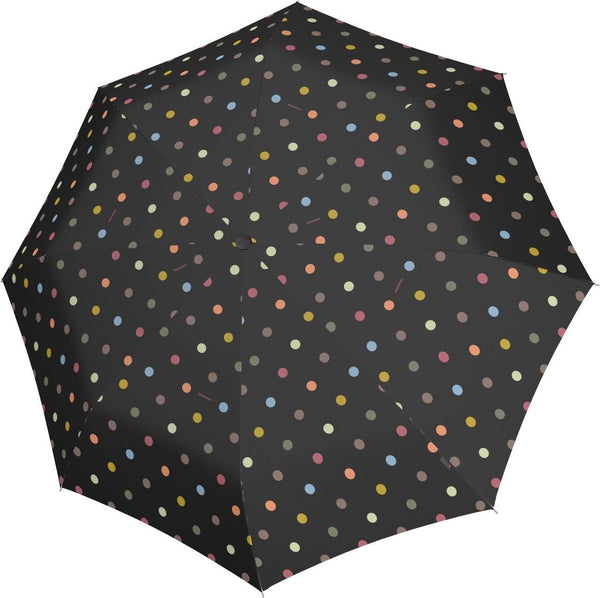 Reisenthel umbrella pocket duomatic opvouwbare paraplu - ø 97 cm - dots zwart