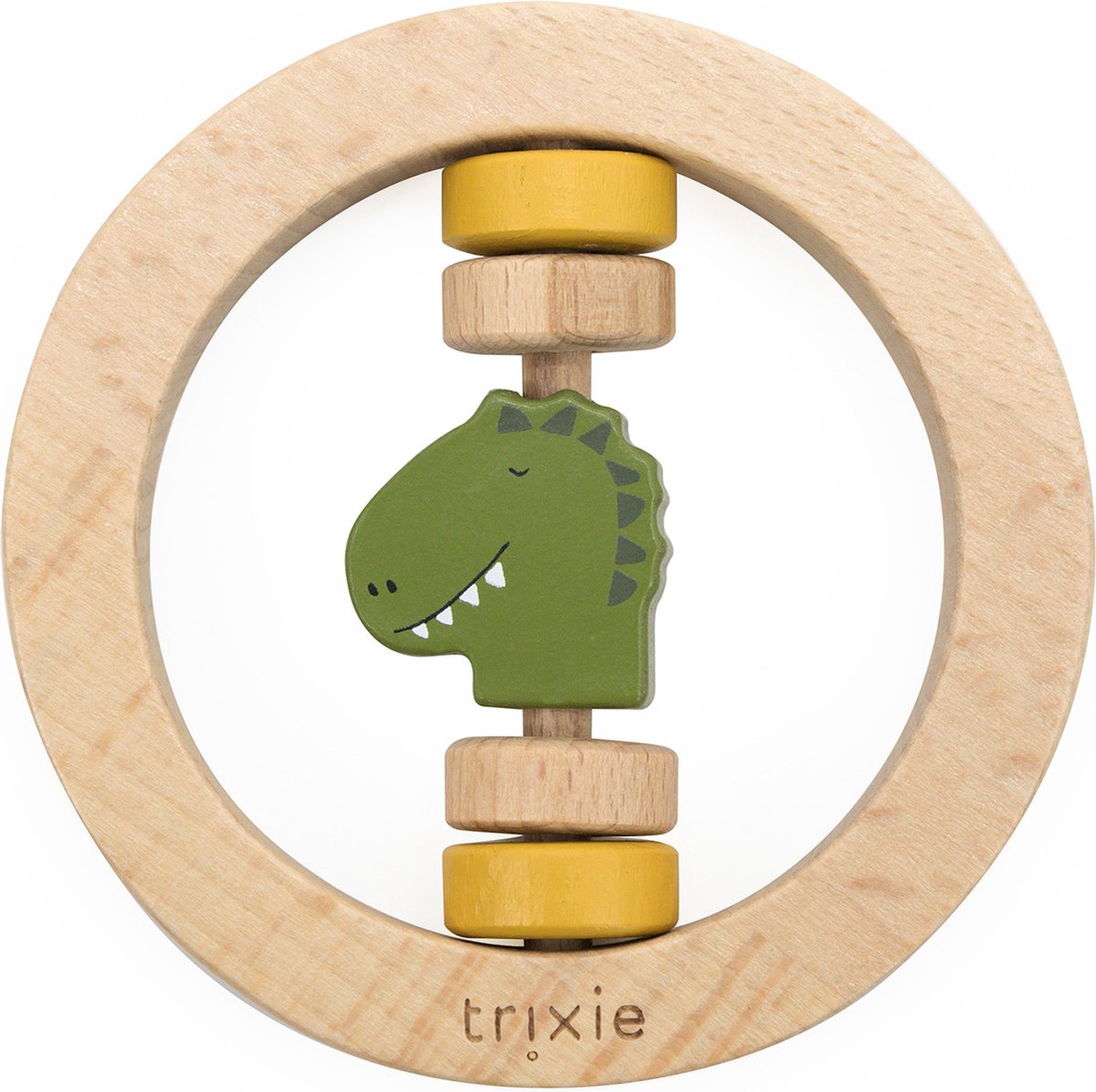 Trixie houten rammelaar - dhr. dino