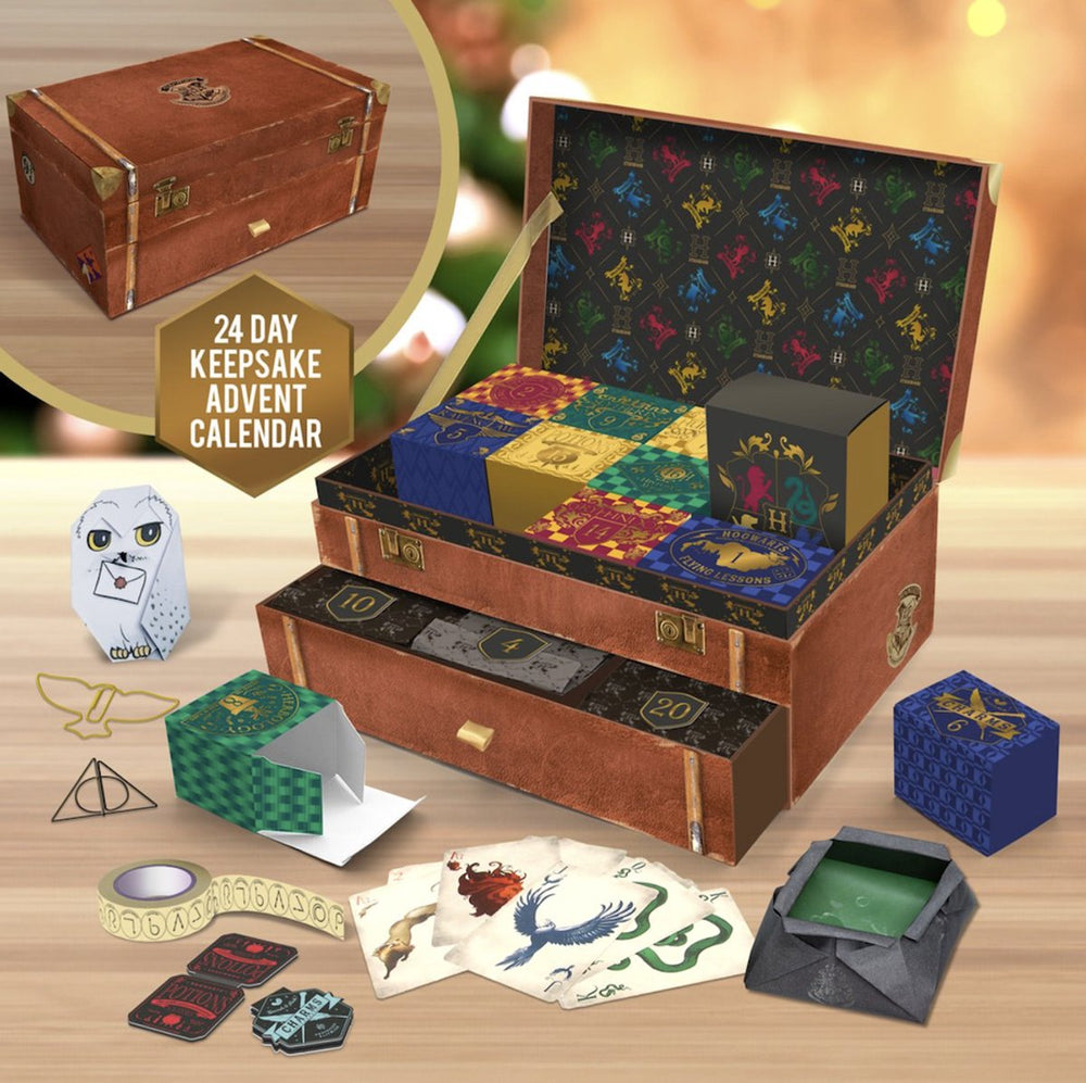 Paladone harry potter keepsake advent calendar – officieel gelicentieerde bewaardoos met 24 stationery verrassingen-