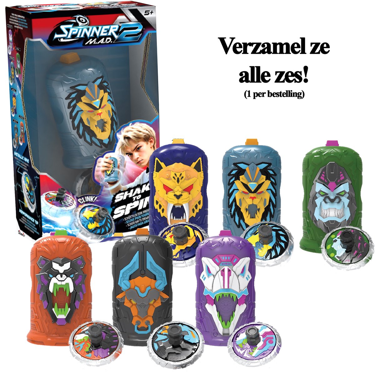 Spinner mad 2 enkele verpakkingen assorti